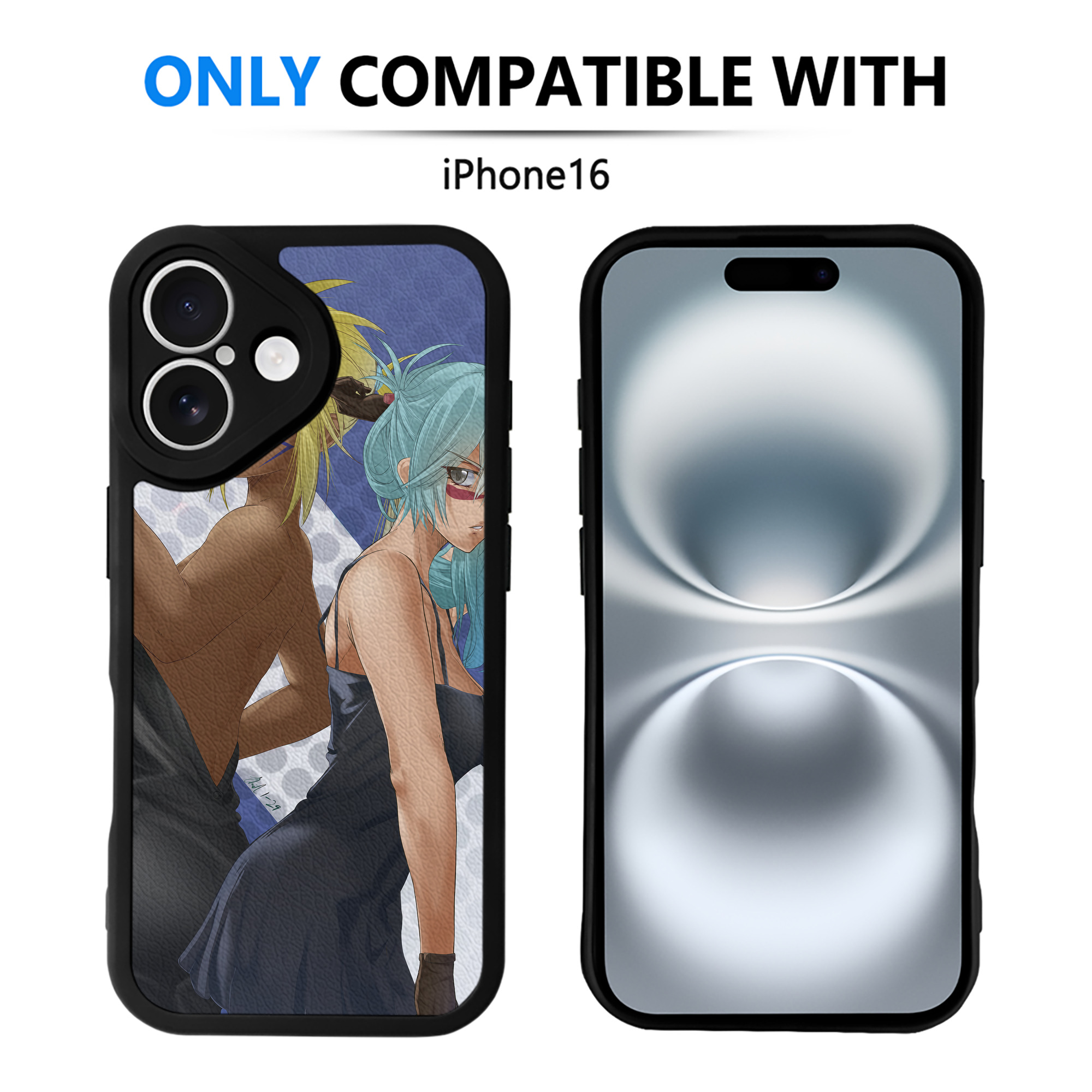 （画像用） ブリーチ BLEACH 【iPhone 16シリーズ対応】シリコンスマホケース（レザー調） 材質：シリコン